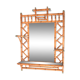 Mirior en  rotin et laiton 70x90cm