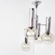 Vintage glass globe chandelier, 1970s