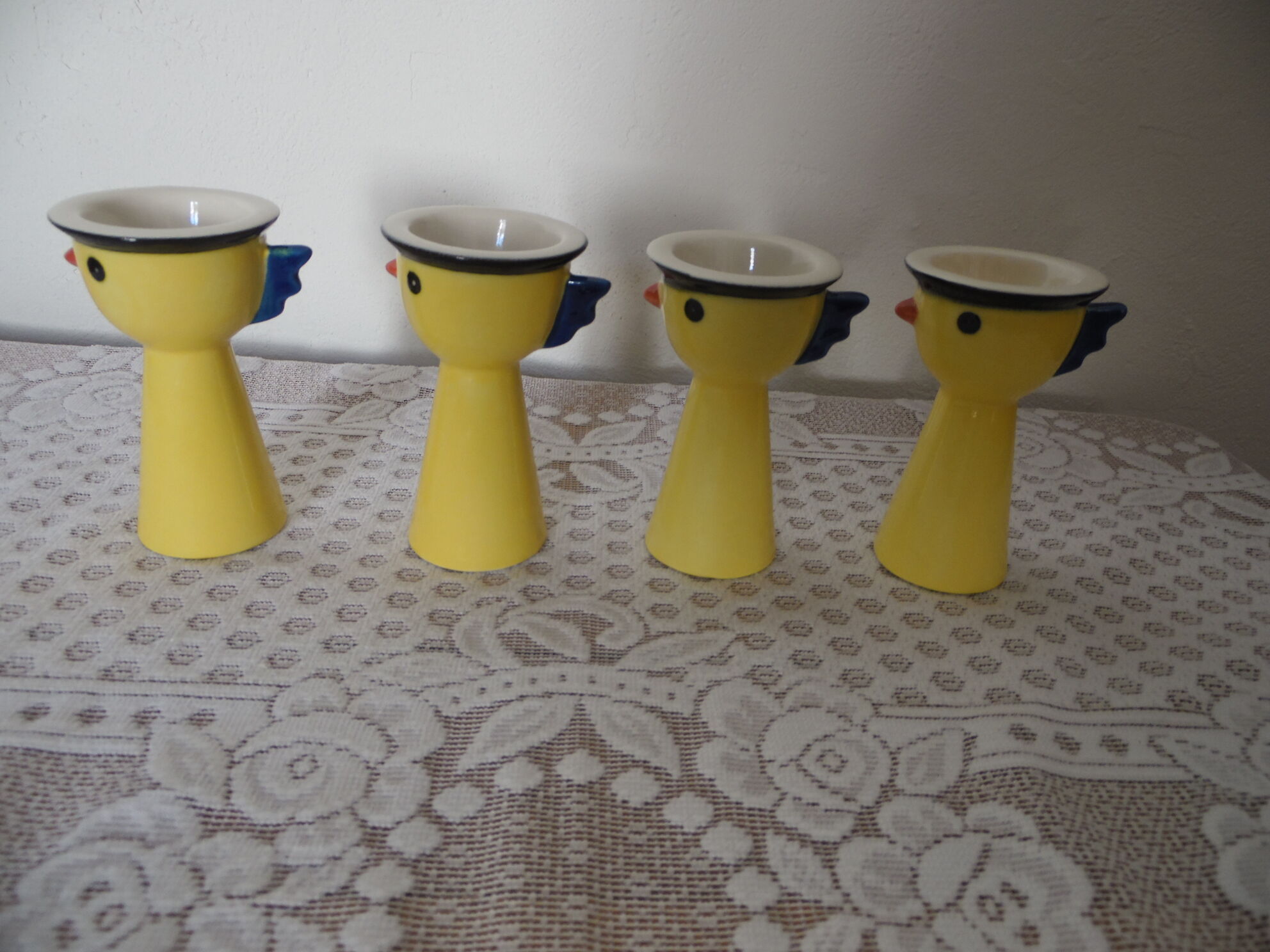 set of 4 tall chick shells Goebel Germany