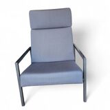 Gijs van der Sluis high back arm chair light grey