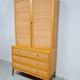 Vintage design rattan webbing cabinet 'Bohemian nature'