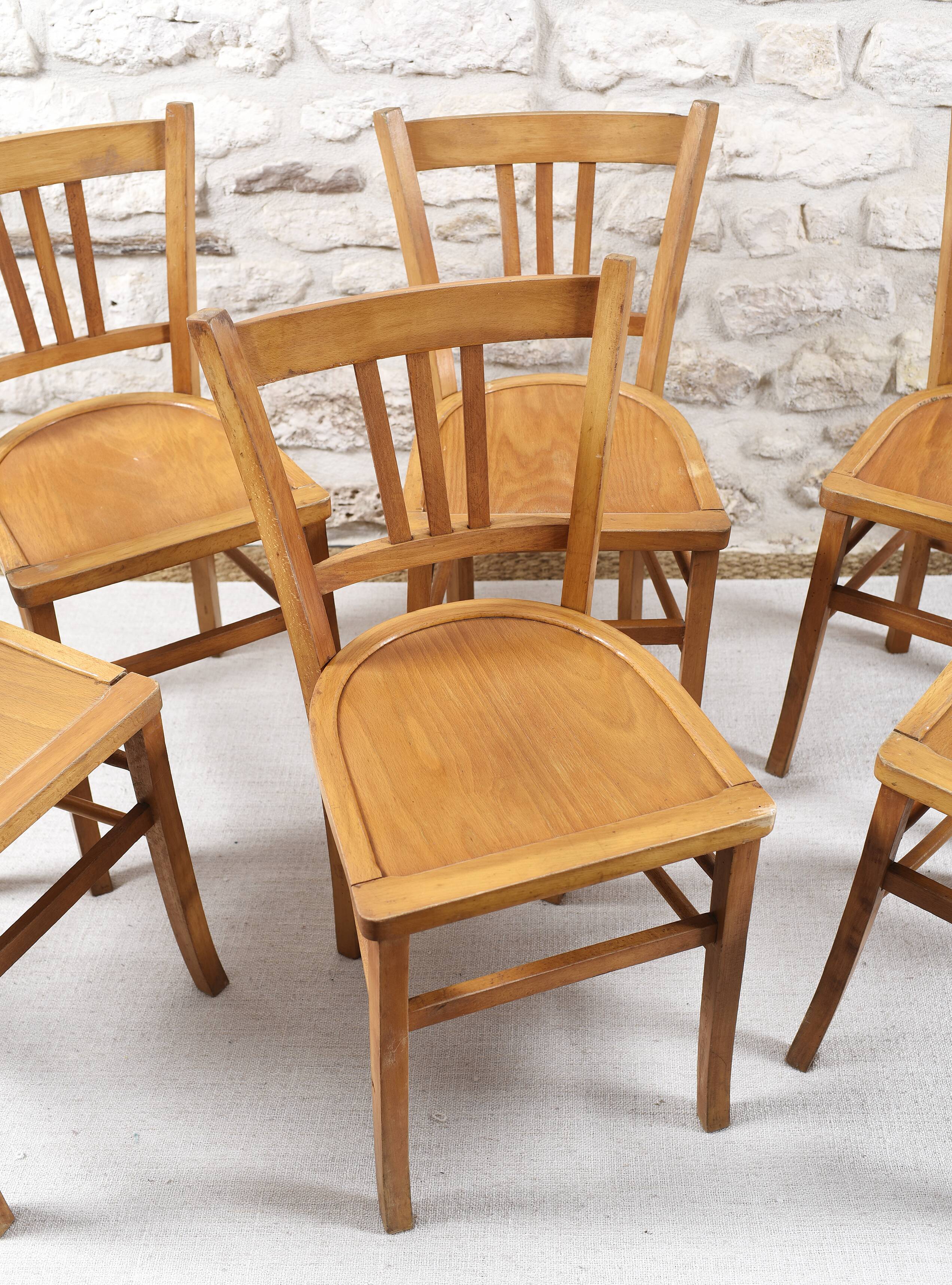 6 Luterma bistro chairs from the 1950s-60s