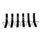 6 chaises postmodernes design italien Pietro Arosio, années 80