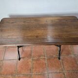 Old oak bistro table, 125cms L