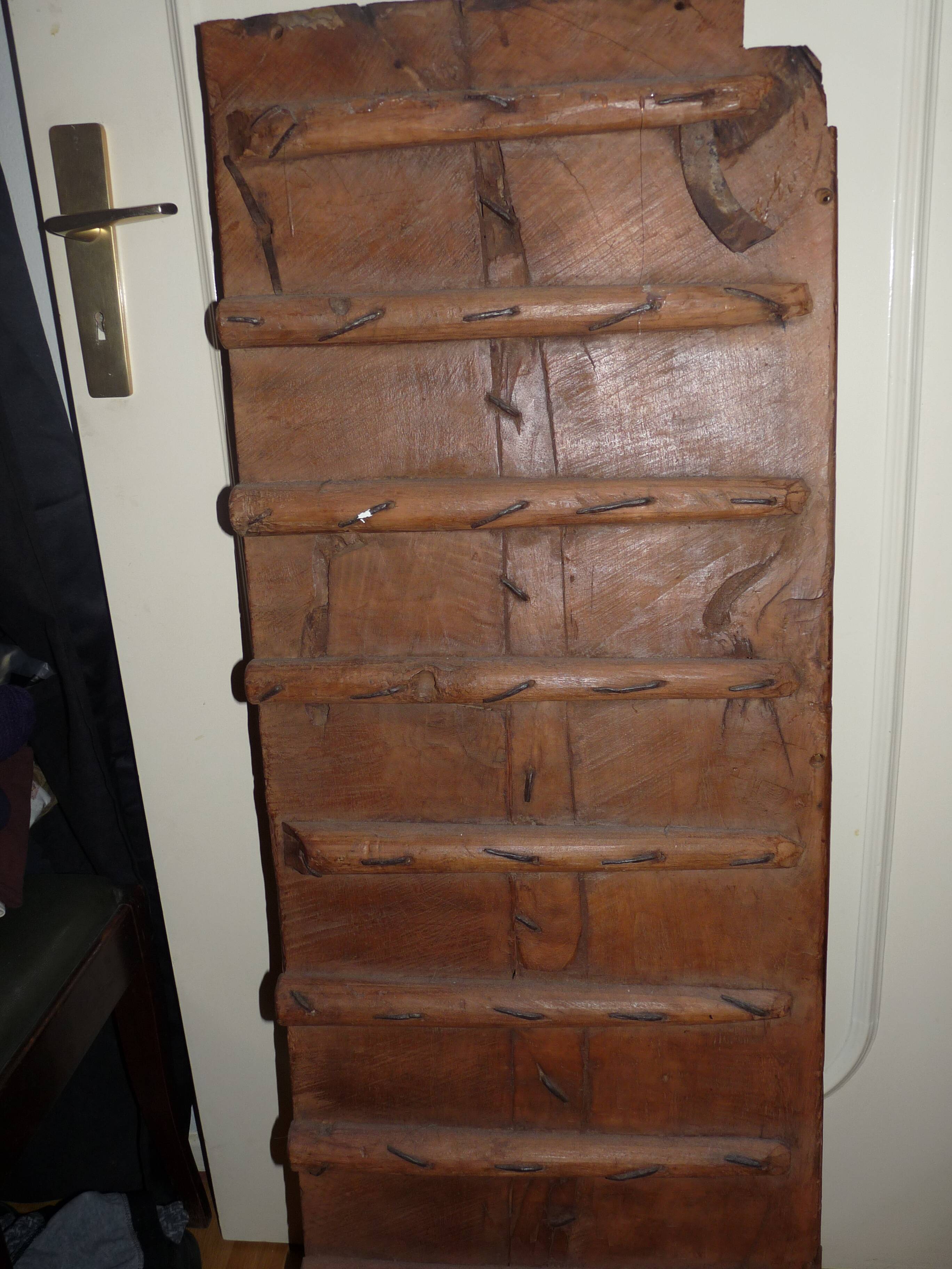 Antique Indian door, carved and decorated