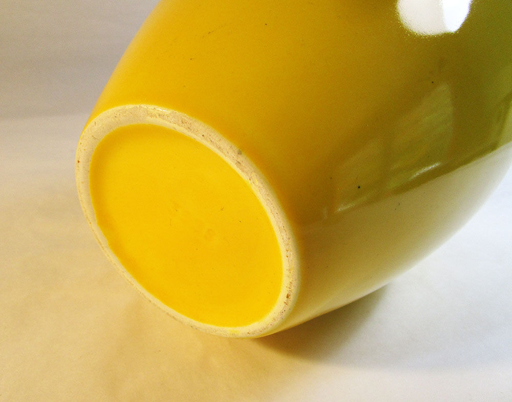 Yellow ceramic vase
