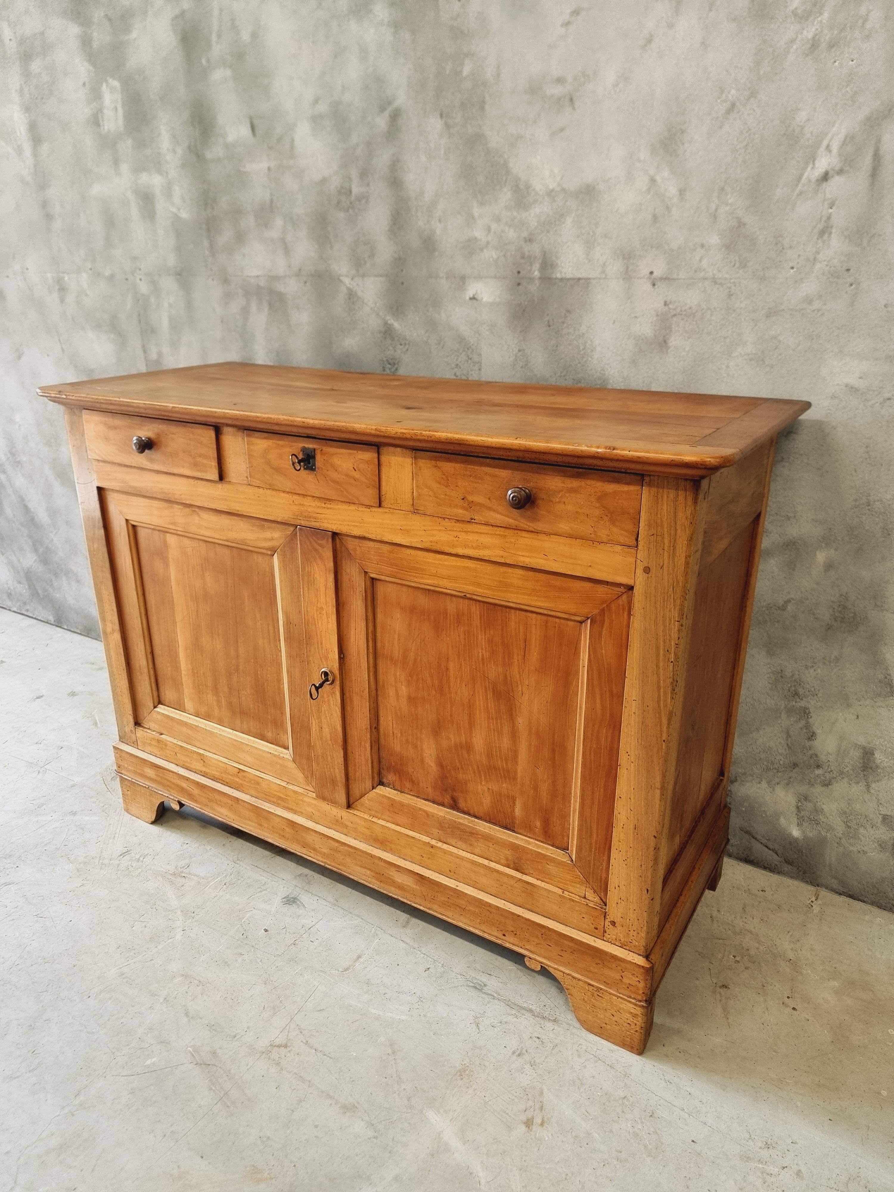 Buffet ancien enfilade commode 19ème siècle en merisier français