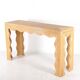 Console « vagues » en rotin
