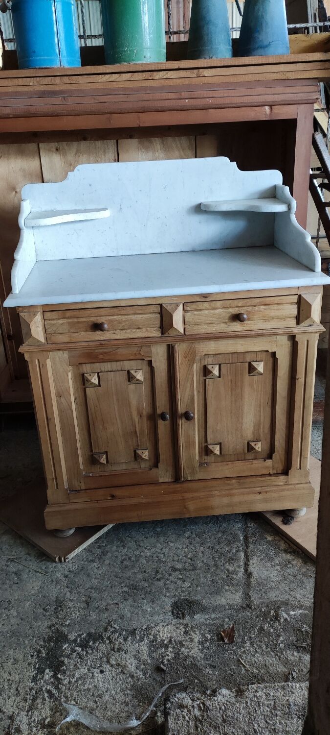 Bathroom furniture, marble and wood