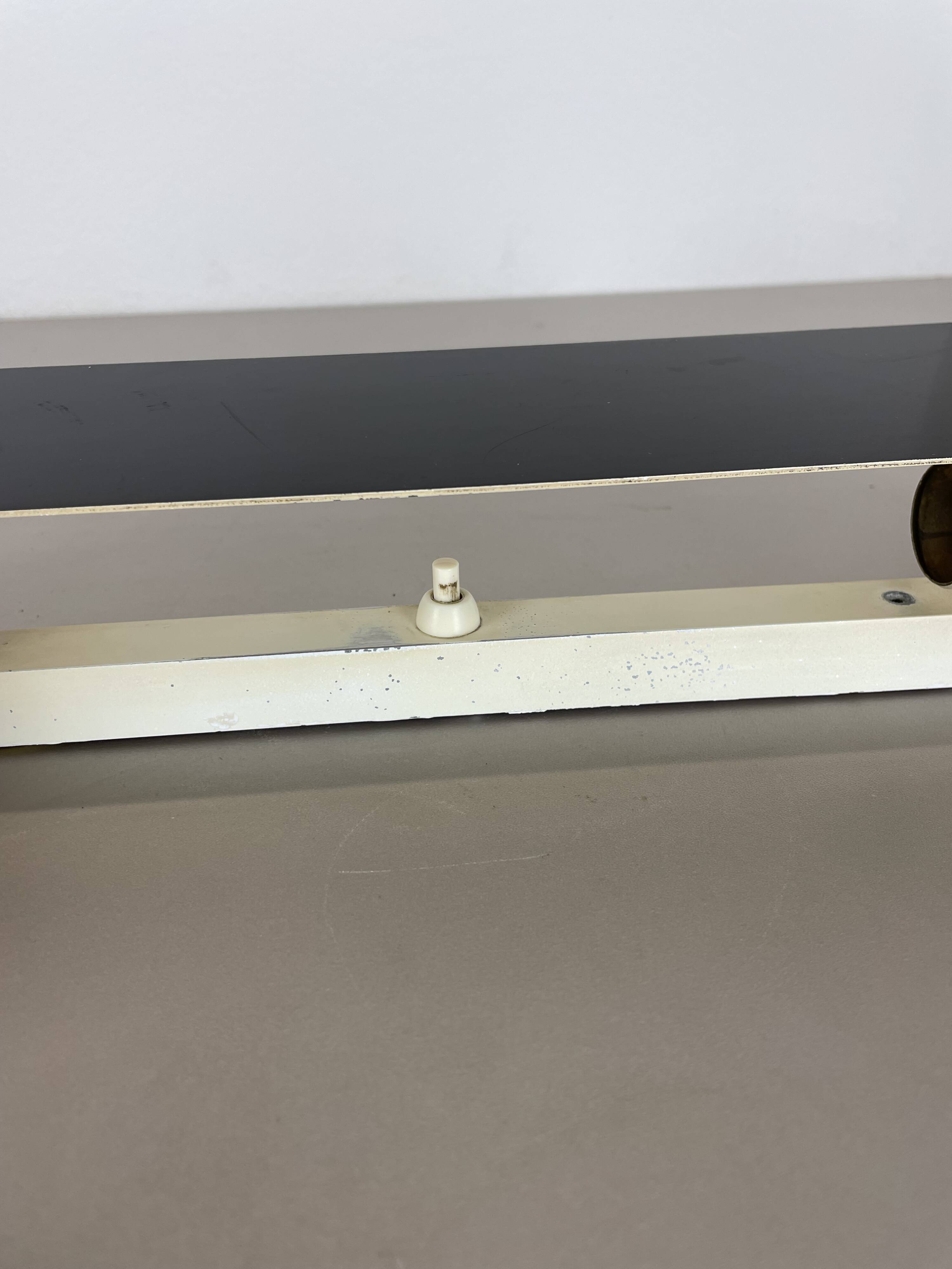 cubic Large 38cm Teak and Metal adjustable wall light element, Germany 1950s