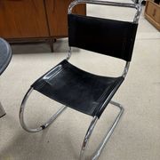 set of 4 MR side chairs by Ludwig Mies Van Der Rohe, Fasem edition, 1983