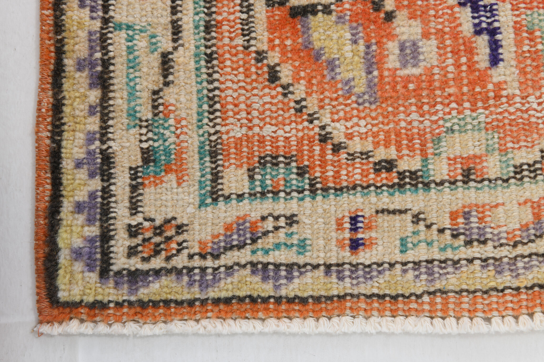 Vintage runner rug, 74x314cm