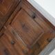 Antique french oak apothecary / filing cabinet folding doors, late 19th century