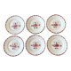 6 old Longchamp earthenware dinner plates