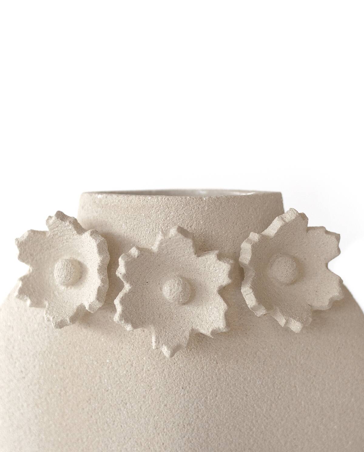 Ceramic Vase 'Sculptural Flowers - Dal'