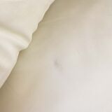 Maralunga 2-seater sofa in white leather by Vico Magistretti for Cassina