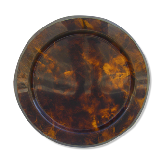 Plateau à l'imitation d'écailles de tortue