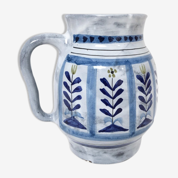 Blue pitcher by Roger Capron Vallauris 1970