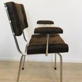 Brown Czech Tubular Chair from Belet, 1970s