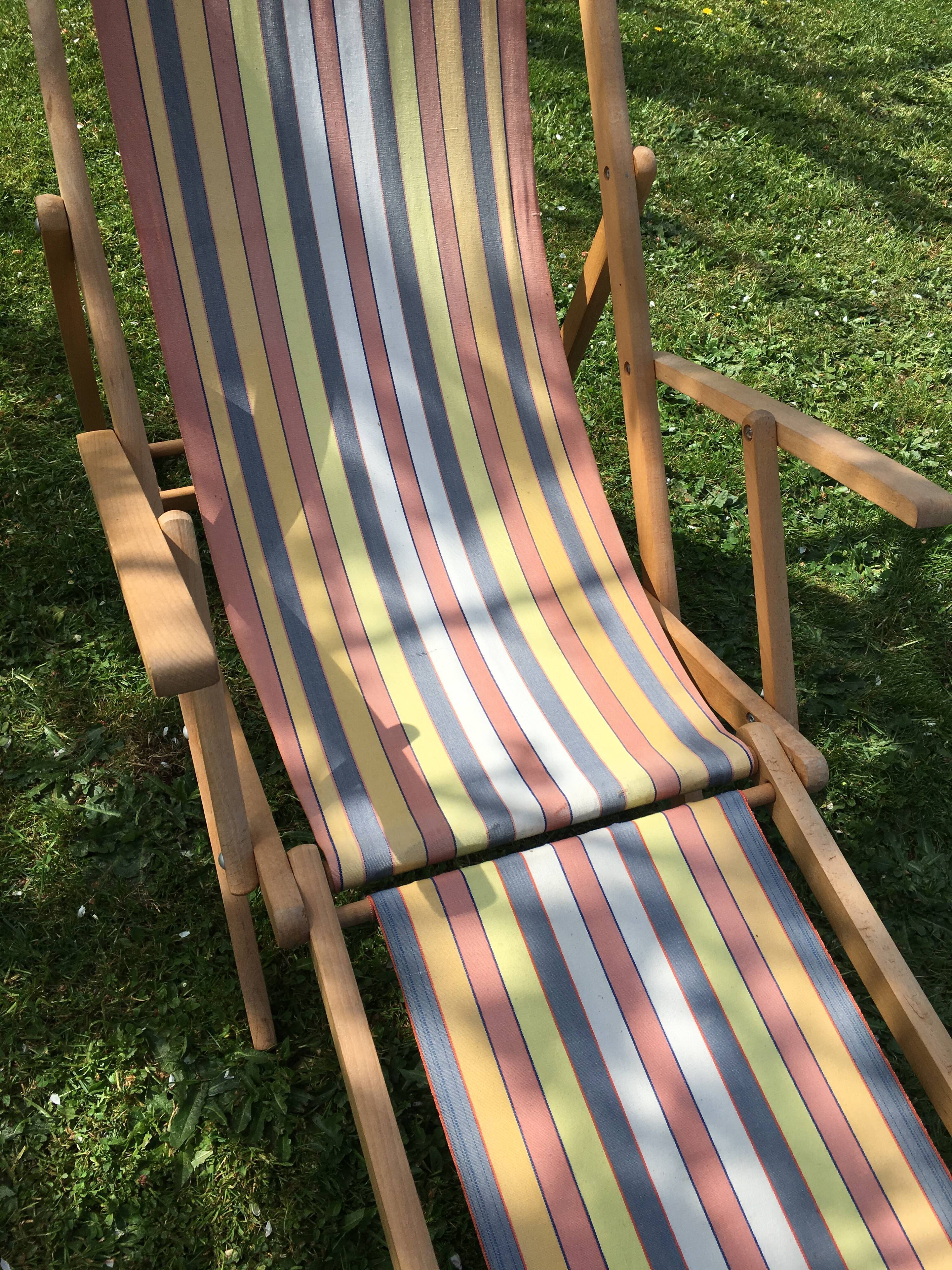 Vintage Chilean / old lounge chair