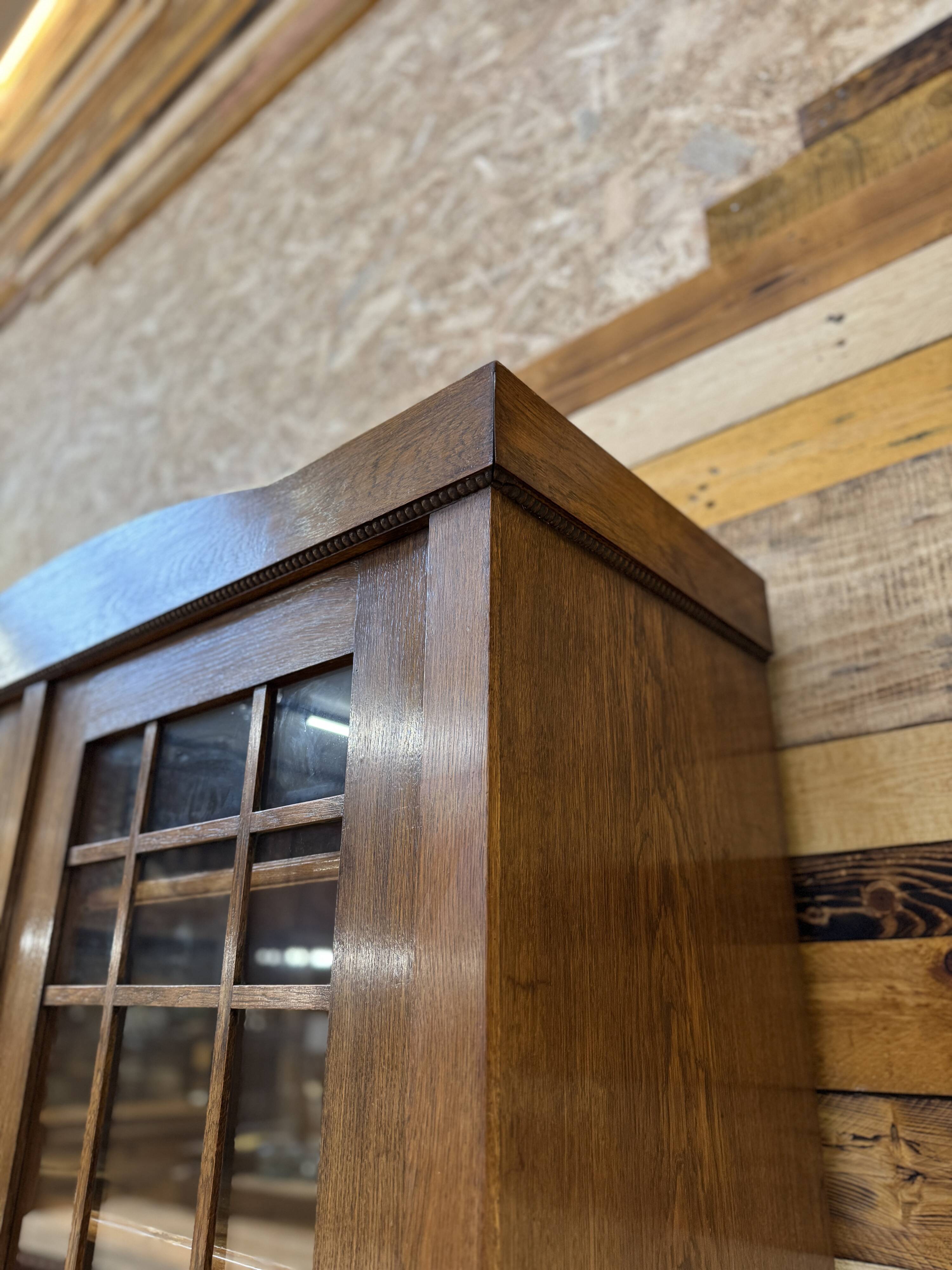 Entrance hall wardrobe in solid oak - 1930s