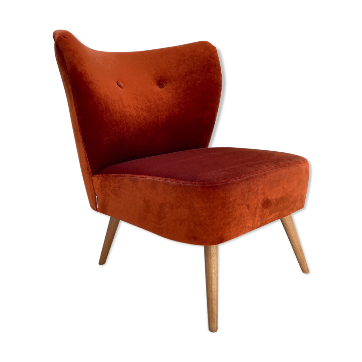 Velvet cocktail chair