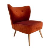 Fauteuil cocktail en velours