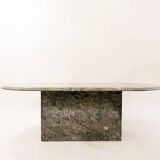 Table basse en marbre gris, 1960s
