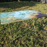 Vintage rectangular folding garden table