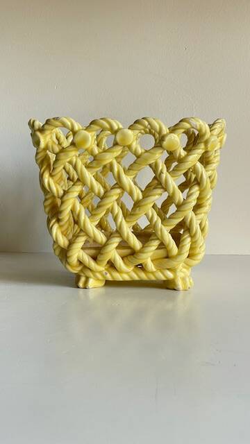 Vintage Braided Cache-Pot