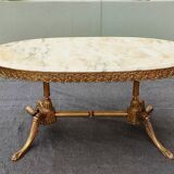 Coffee Table with Ovalized Marble – 1960