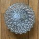 Vintage round wall light fixture in glass, 19 cm.