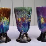 Set of three Morvan ceramic mazagrans