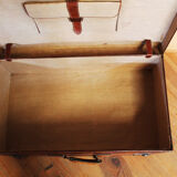 Antique XXL leather suitcase