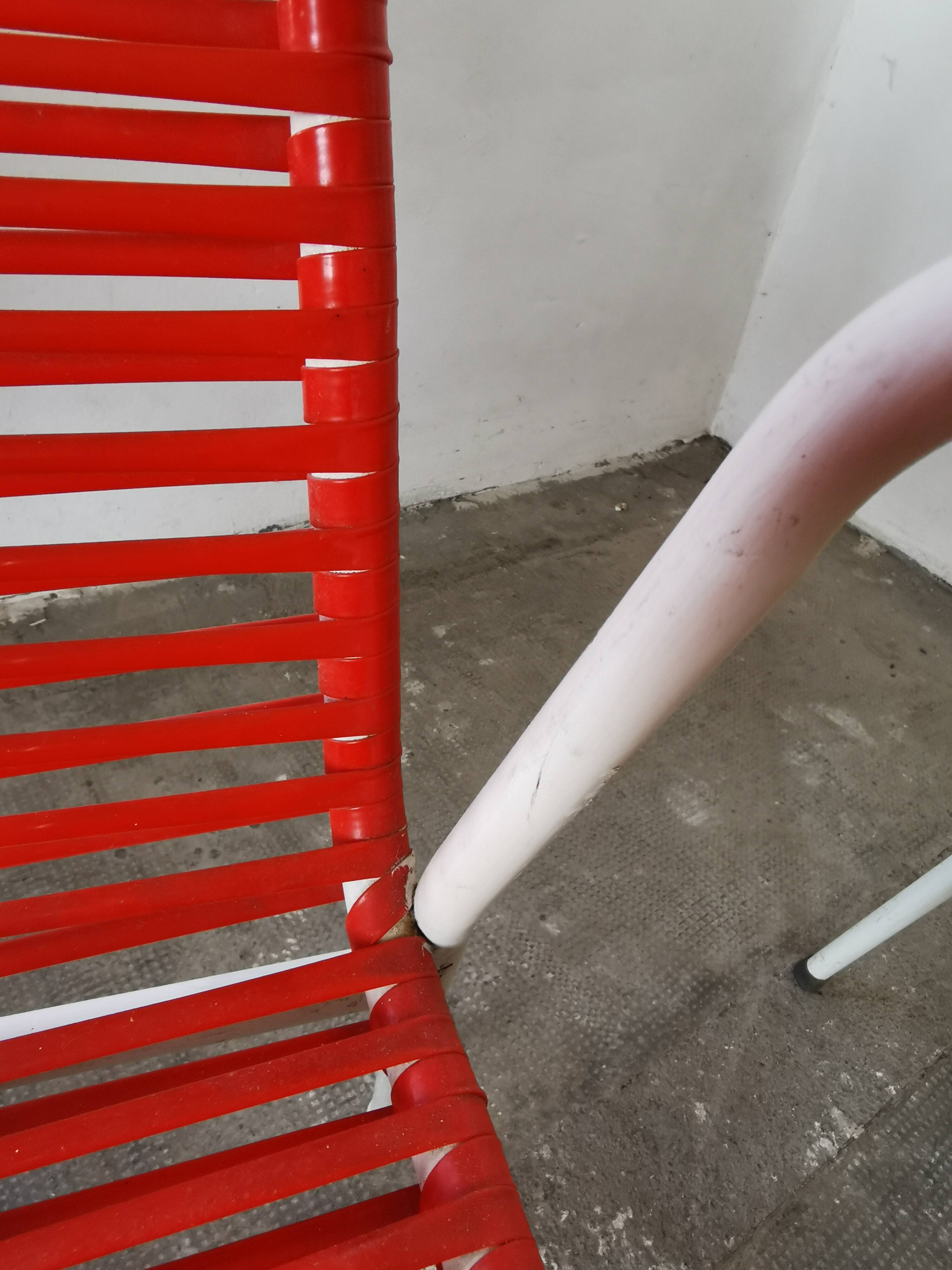 Set of 4 garden armchairs