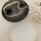 60s cream and chrome desk or bedside lamp