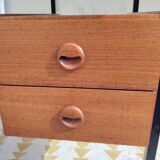 Vintage teak and metal desk