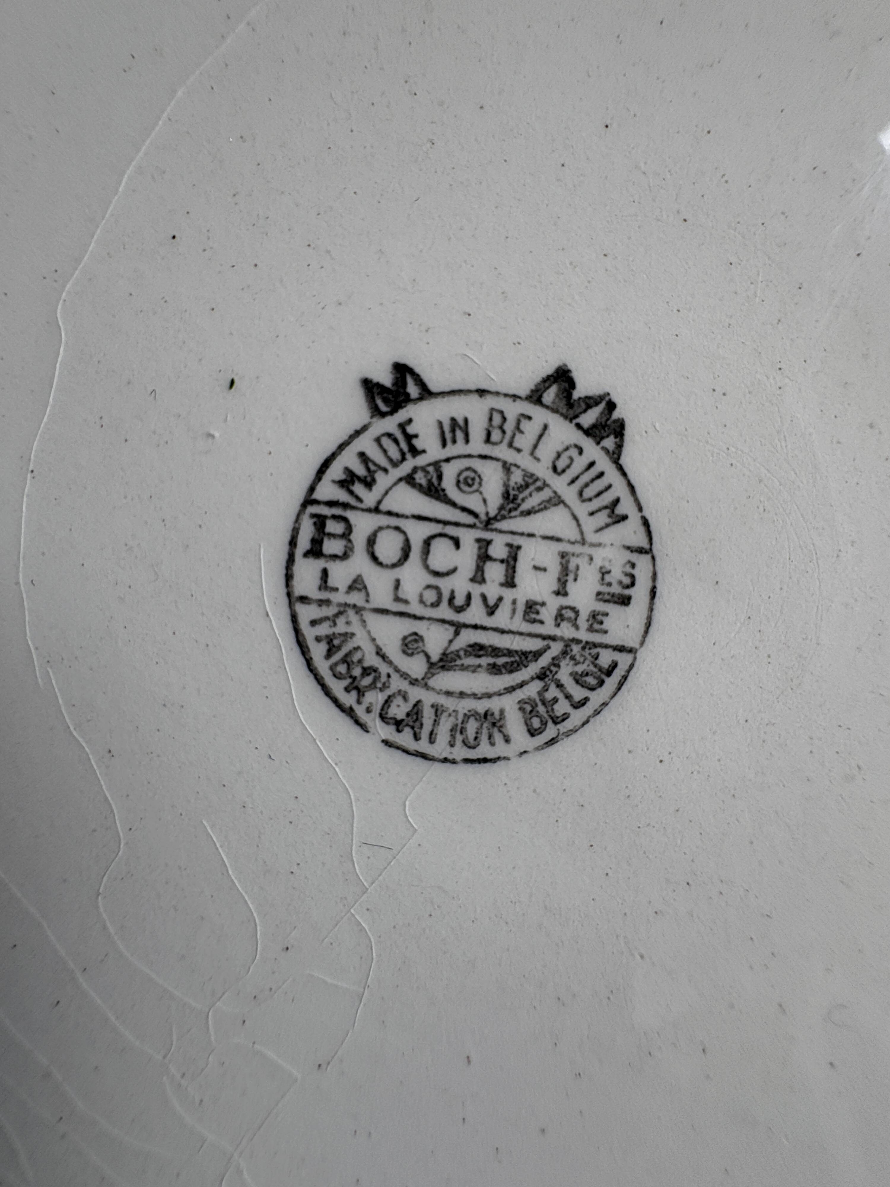 Lot de 6 assiettes à dessert Boch Copenhague