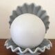 Vintage ceramic shell lamp