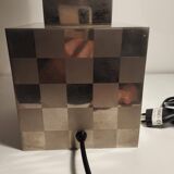 Cube lamp - checkered - Françoise Sée - Space Age Design - Vintage period - 60 / 70