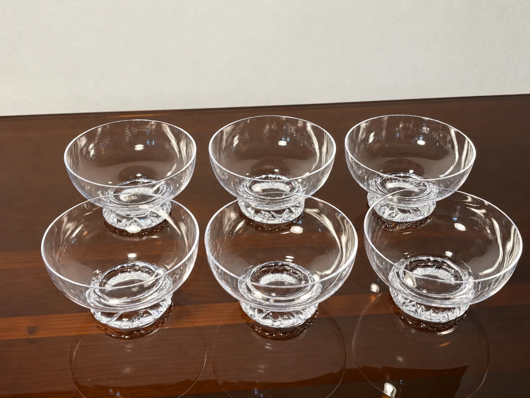 Verres à champagne 6p. Daum