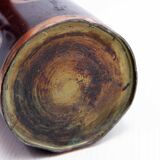 Brutalist copper vase