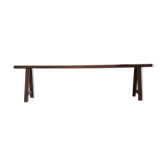 Wooden farm bench