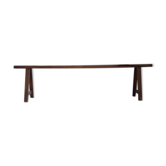 Wooden farm bench