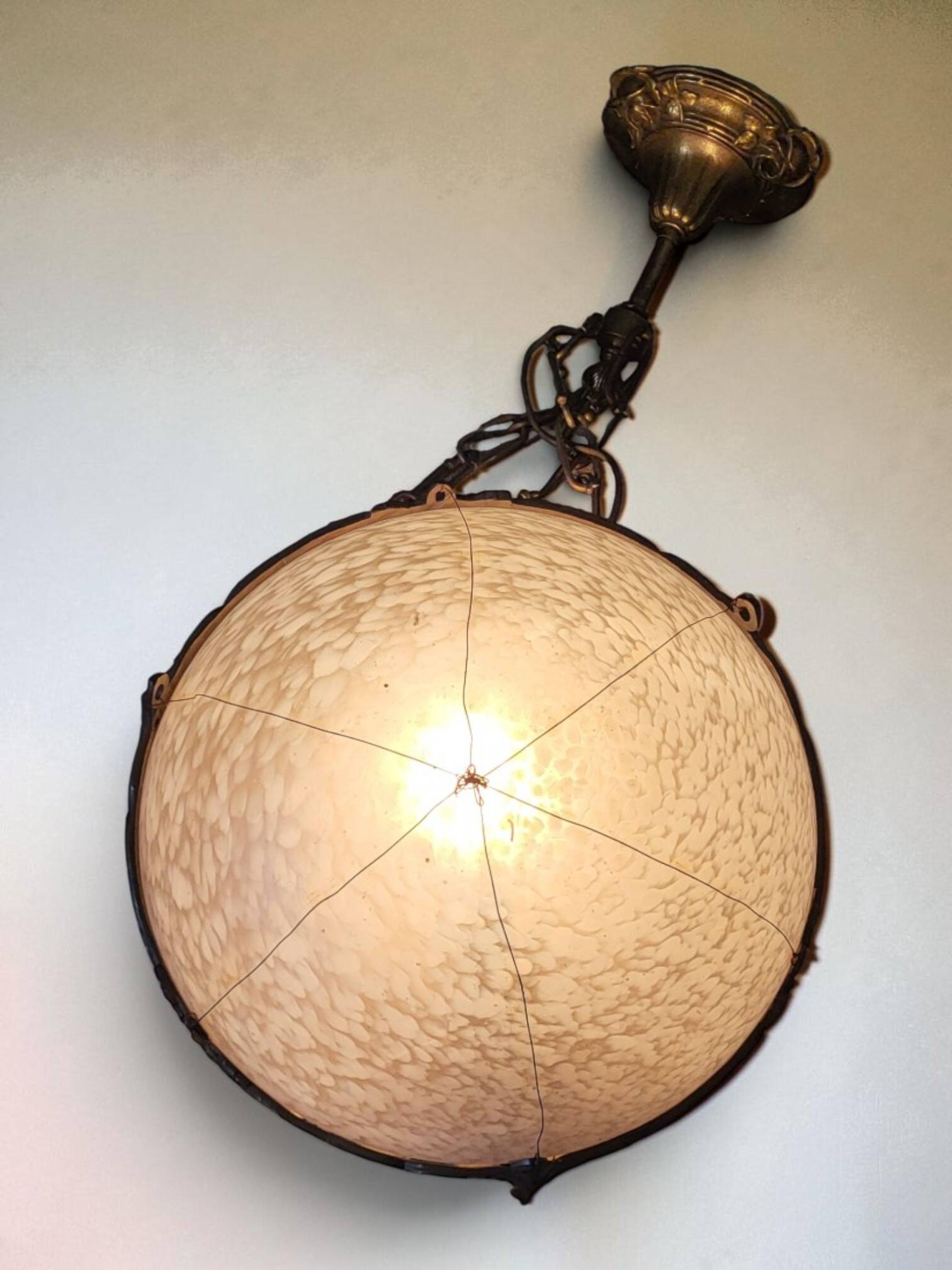 Art Deco Bronze Pendant