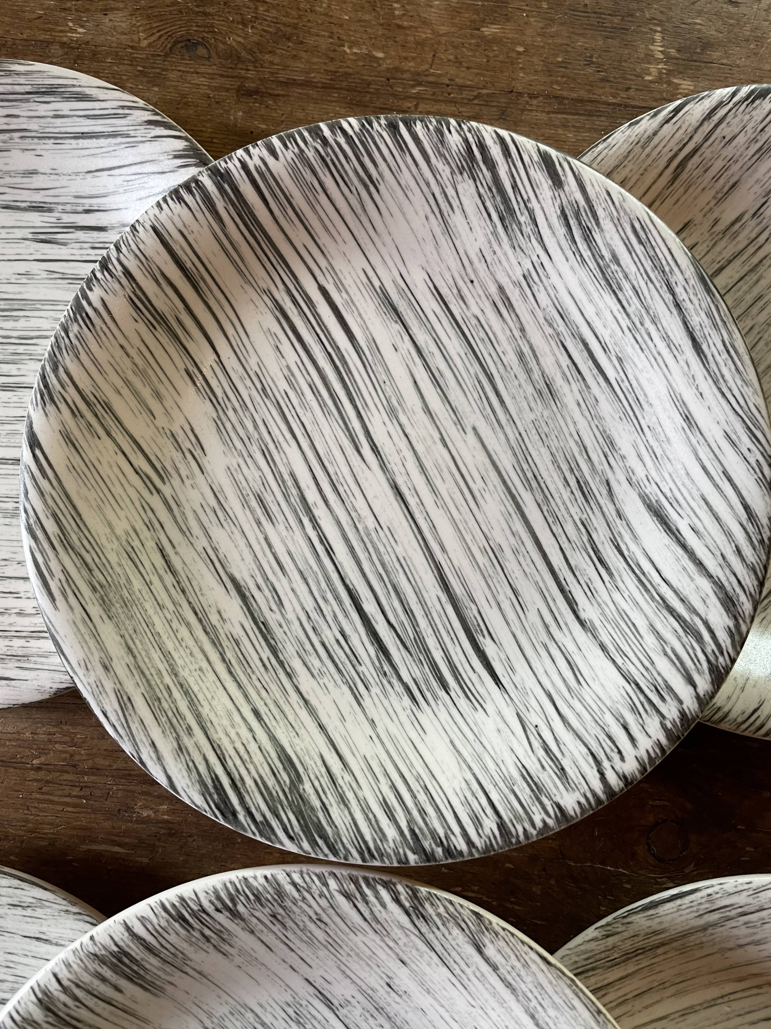 6 plates "Bazas" Salins