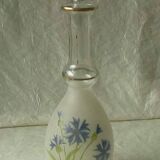 Lightly enameled granite glass carafe late 19th century