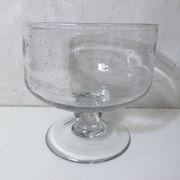 Large bubble glass bowl vintage