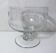 Grande coupe en verre bullé