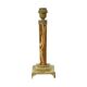 Classic Onyx and Brass Column Table Lamp 20th Century